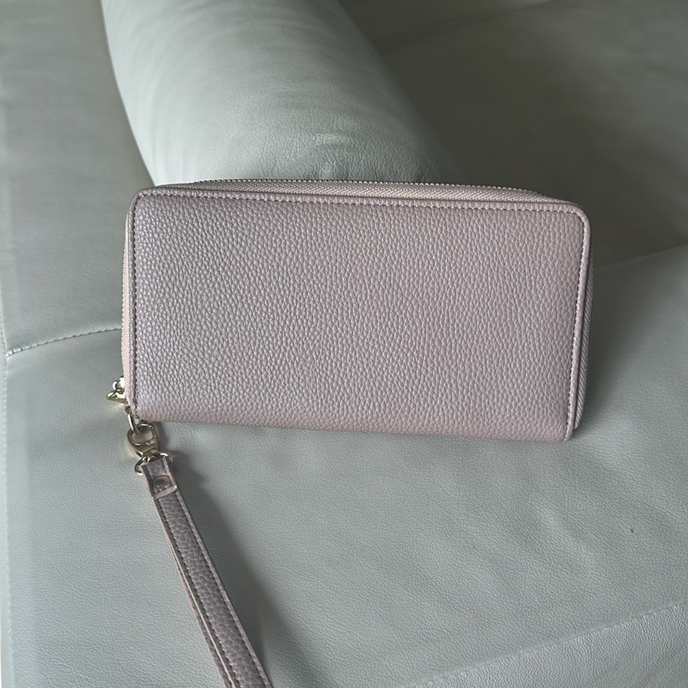 Ela dusty rose pink wallet